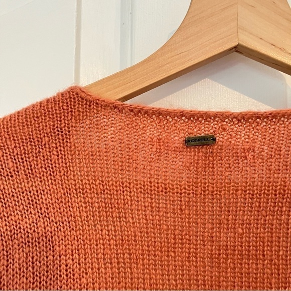 O’Neill | Wrap It Up Sweater Top Small In Aragon Rusty Orange Bell Sleeve Beachy - Picture 8 of 9